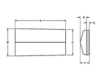 Componenti per usura Domite Grizzly Bars DLP2067 White Iron